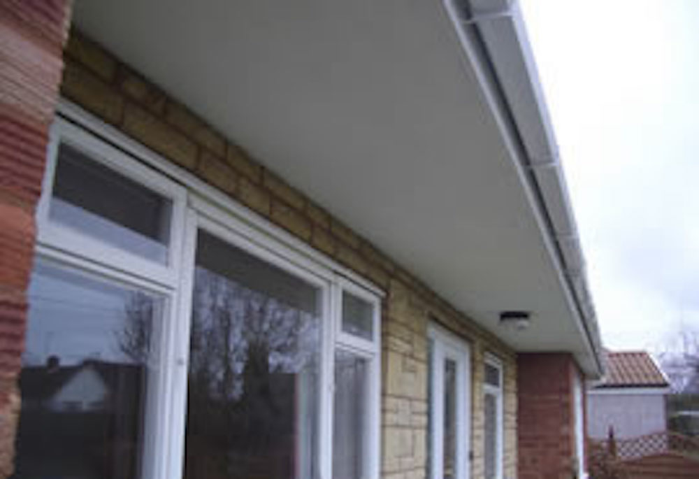 Asbestos soffits / guttering and downpipes