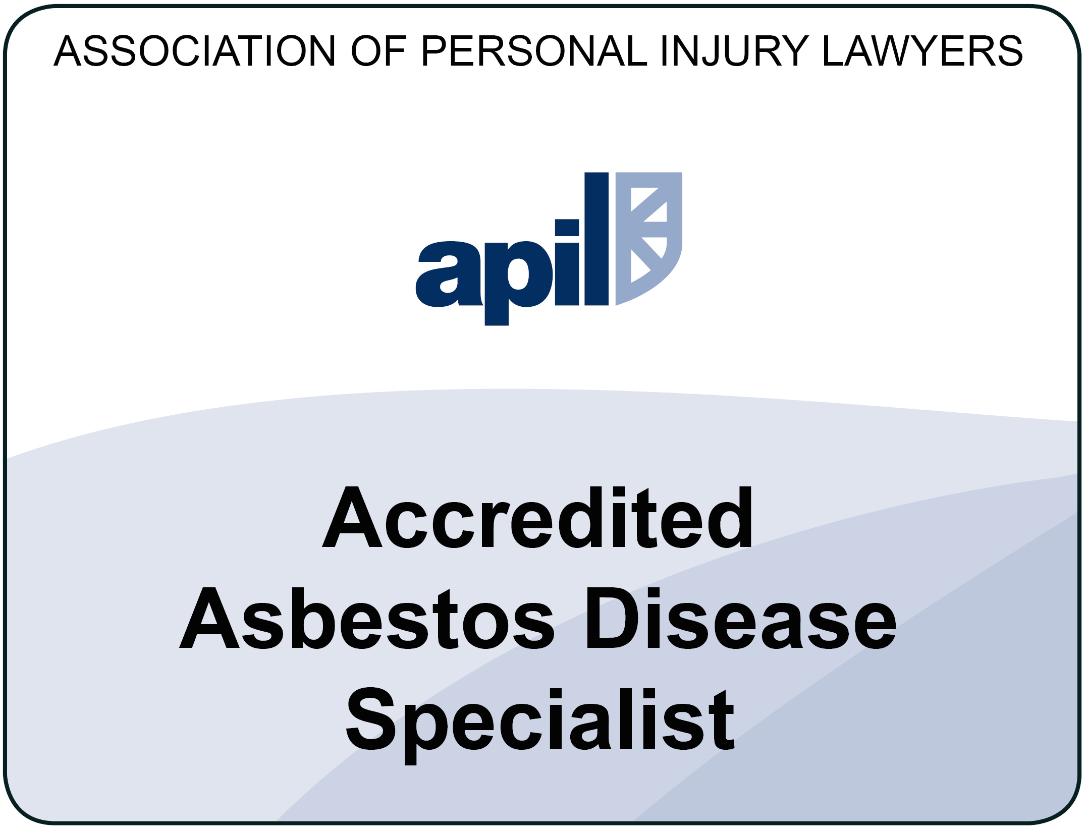 Paul Glanville is an Accredited Asbestos Disease Specialist - Association of Personal Injury Lawyers